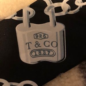 Authentic Tiffany’s silk scarf NWOT